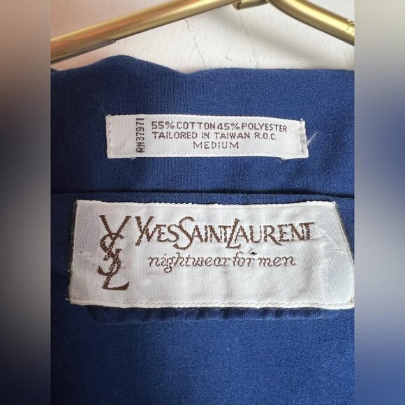 Yves Saint Laurent Longsleeve Blue Button-down Dress Shirt Mens sz medium - Picture 3 of 9